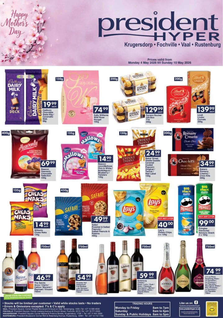 Mother’s Day Special at President Hyper: Massive Offers from 4 May 2026! 3 Mother’s Day Special at President Hyper: Massive Offers from 4 May 2026!