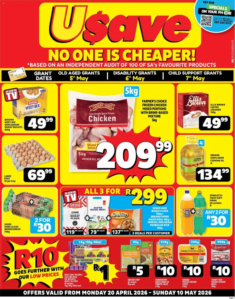 Unmissable Usave Eastern Cape Specials – 20 April 2026! Special This Week!