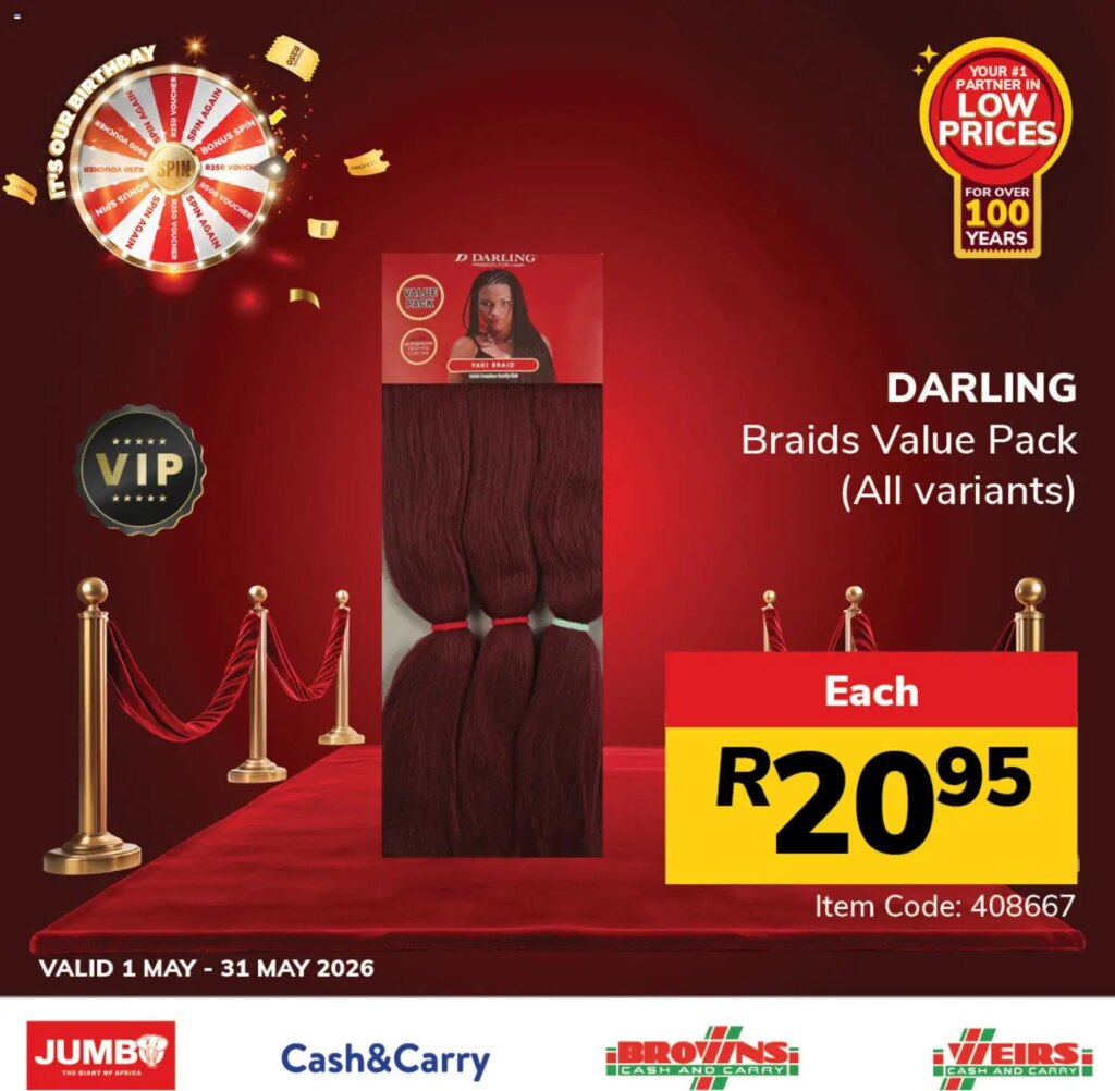 Unmissable Jumbo Hair Specials Specials This Week – 01 May 2026 Deals!