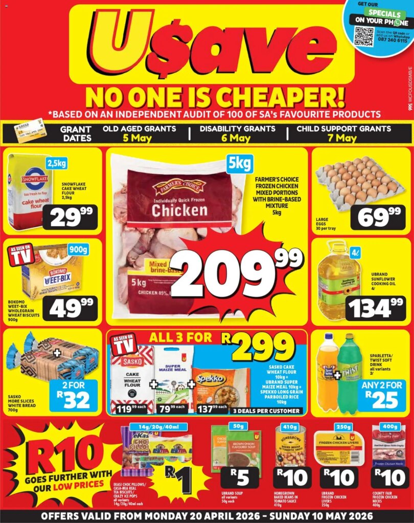 Unmissable Usave Western Cape Specials from 20 April 2026 – Shop Now!