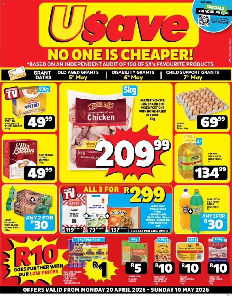 Usave Northern Cape – Specials This Week: Grab 20 April 2026 Deals Now!