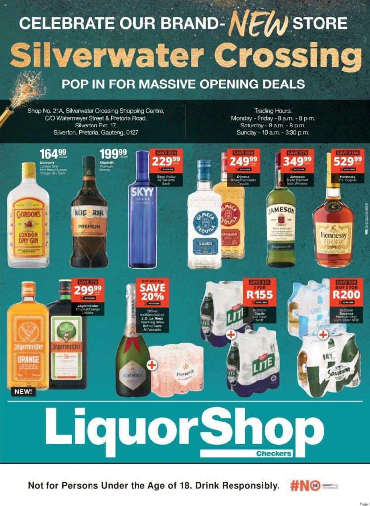 Checkers Silverwater Crossing – LiquorShop Specials This Week 26 April 2026