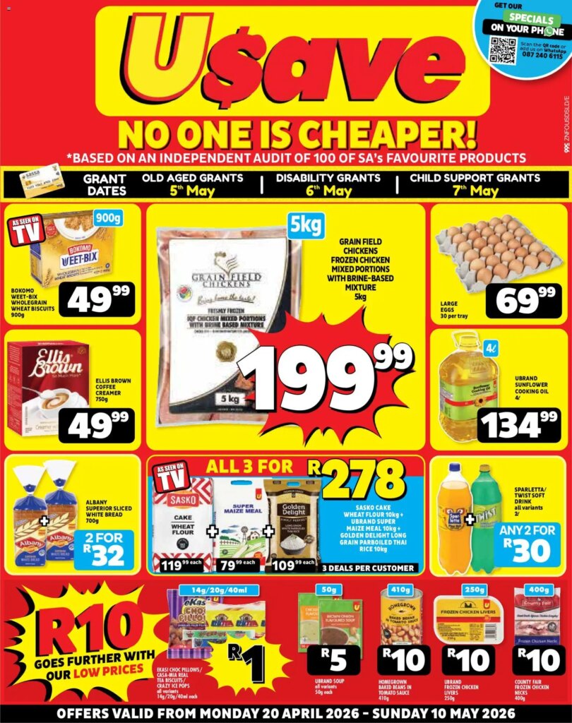 Amazing Usave Specials Starting 20 April 2026 – Don’t Miss Out!
