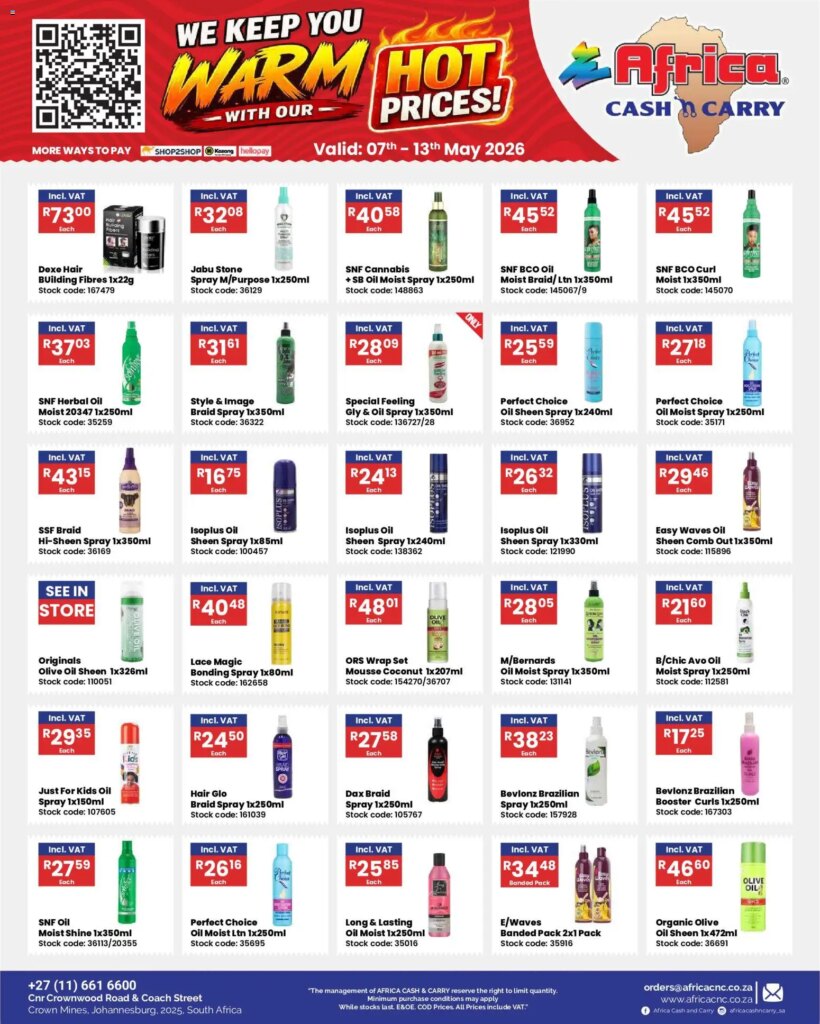 Exclusive Savings: Africa Cash & Carry Specials from 07 May 2026!