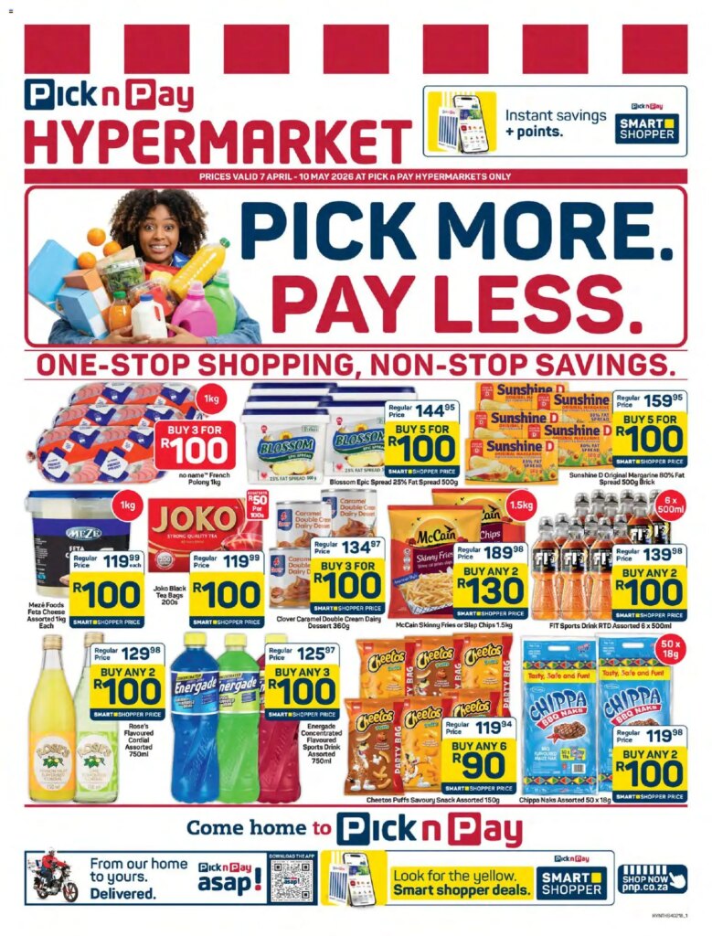 R100 Specials at Pick n Pay Hypermarket – 07 April 2026 Sale!