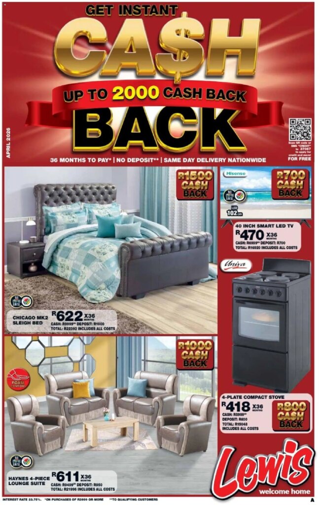 Lewis Stores Specials: Incredible Deals Starting 13 April 2026!