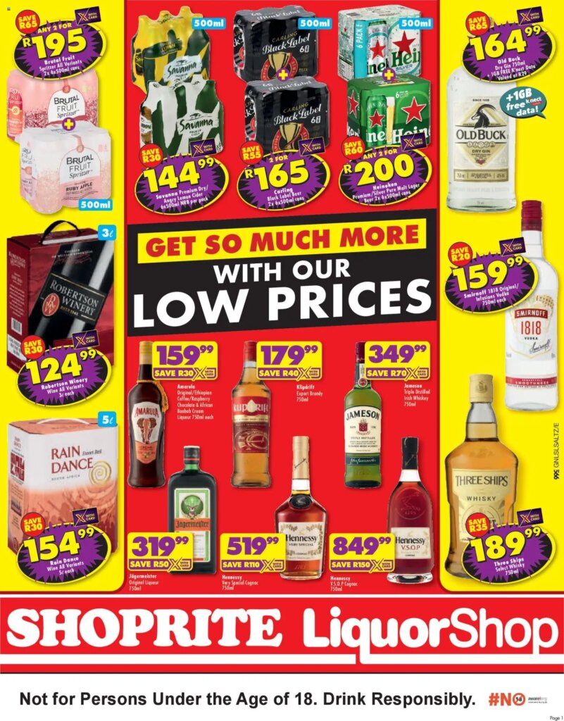 Shoprite Gauteng – LiquorShop Low Prices Specials This Week 24 April 2026