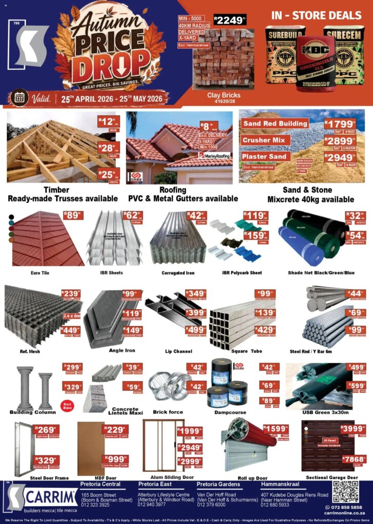 K. Carrim Specials: Amazing Offers Starting 25 April 2026!