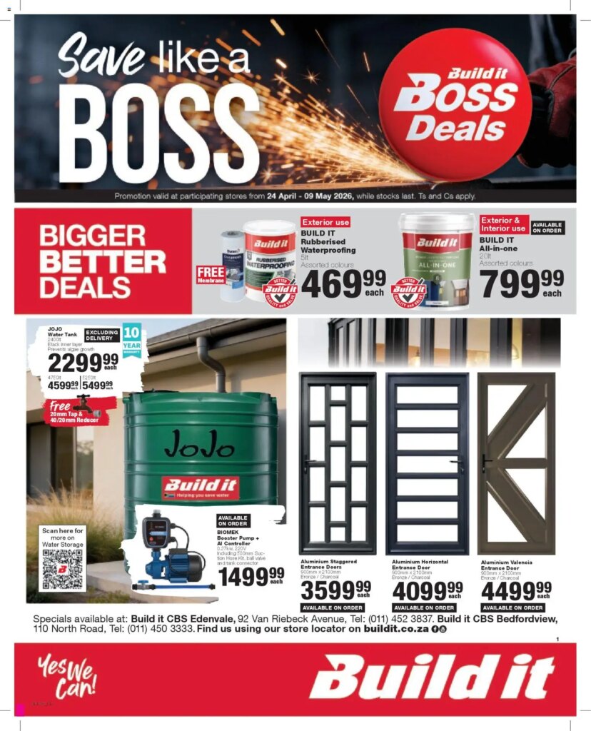 Unmissable Build It Gauteng Specials Starting 24 April 2026!