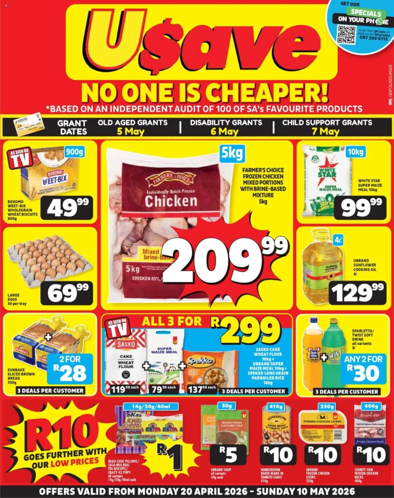 Hot Deals: Usave Gauteng Specials – 20 April 2026 Savings Await!