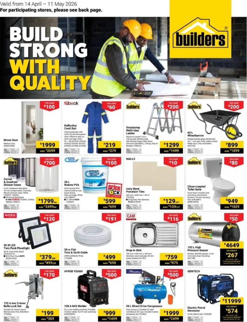 Builders Specials: Grab Your Deals from 14 April 2026 This Week!