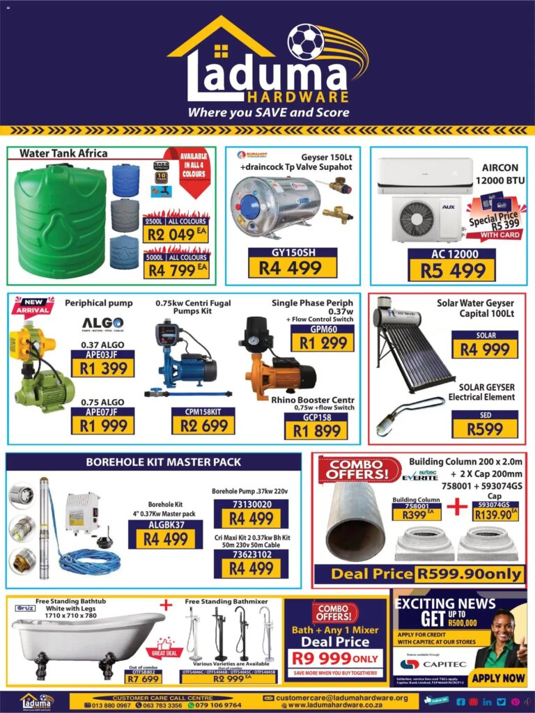 Laduma Hardware Specials: Exciting Deals Starting 01 April 2026!