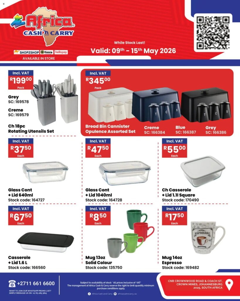 Grab Amazing Savings at Africa Cash & Carry Saturday Promo 09 May 2026!