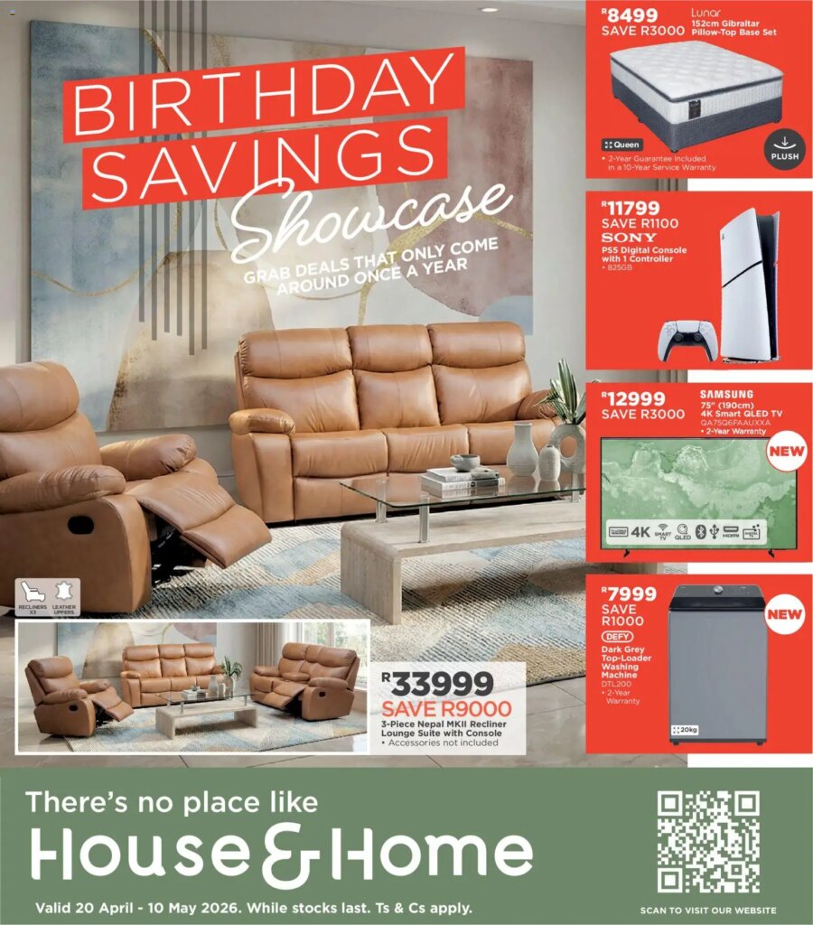 Massive Savings on House and Home Specials Starting 20 April 2026!