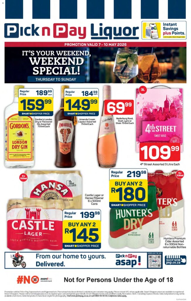 Get Your Pick n Pay Liquor Weekend Specials Starting 07 May 2026!