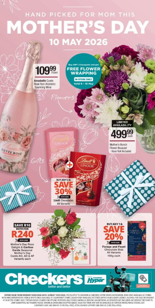 Checkers Mother’s Day Promotion: Special This Week from 04 May 2026!