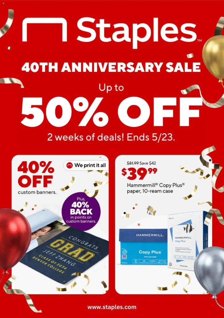 Staples Weekly Ad This Week: Hot Offers May 10 to May 23 2026!