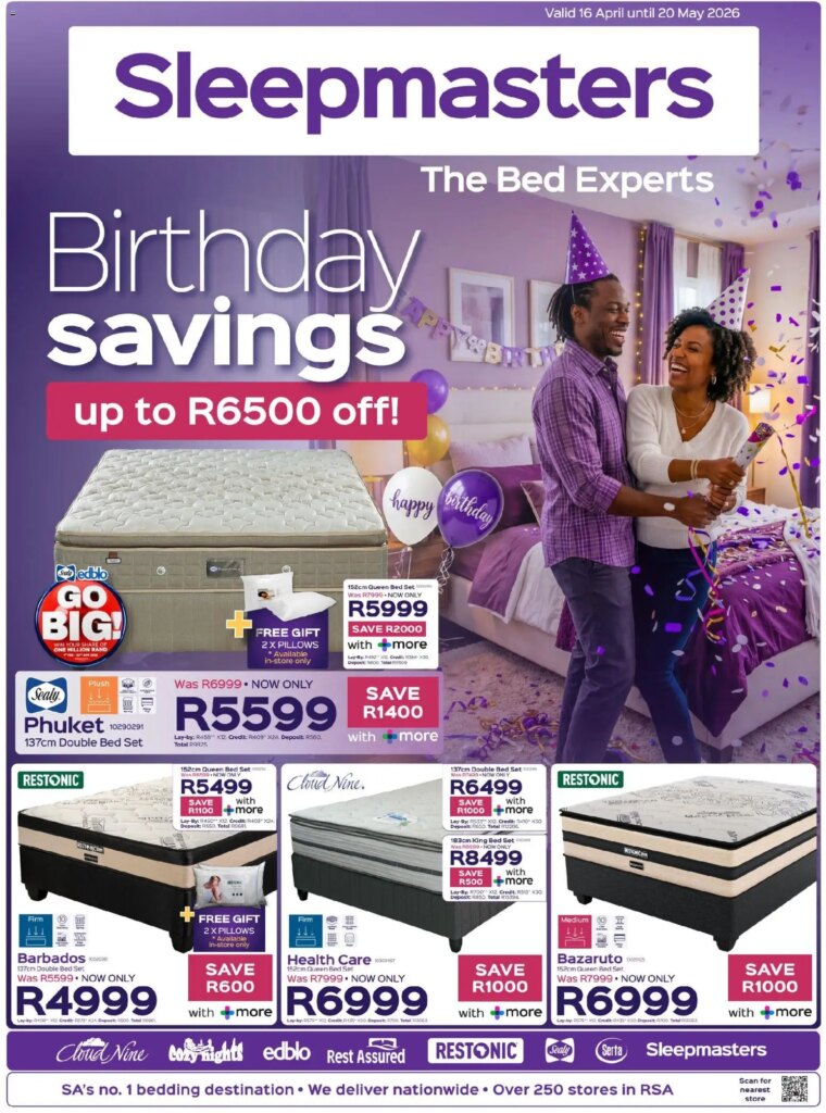 Unmissable Sleepmasters Specials Awaiting You from 16 April 2026!