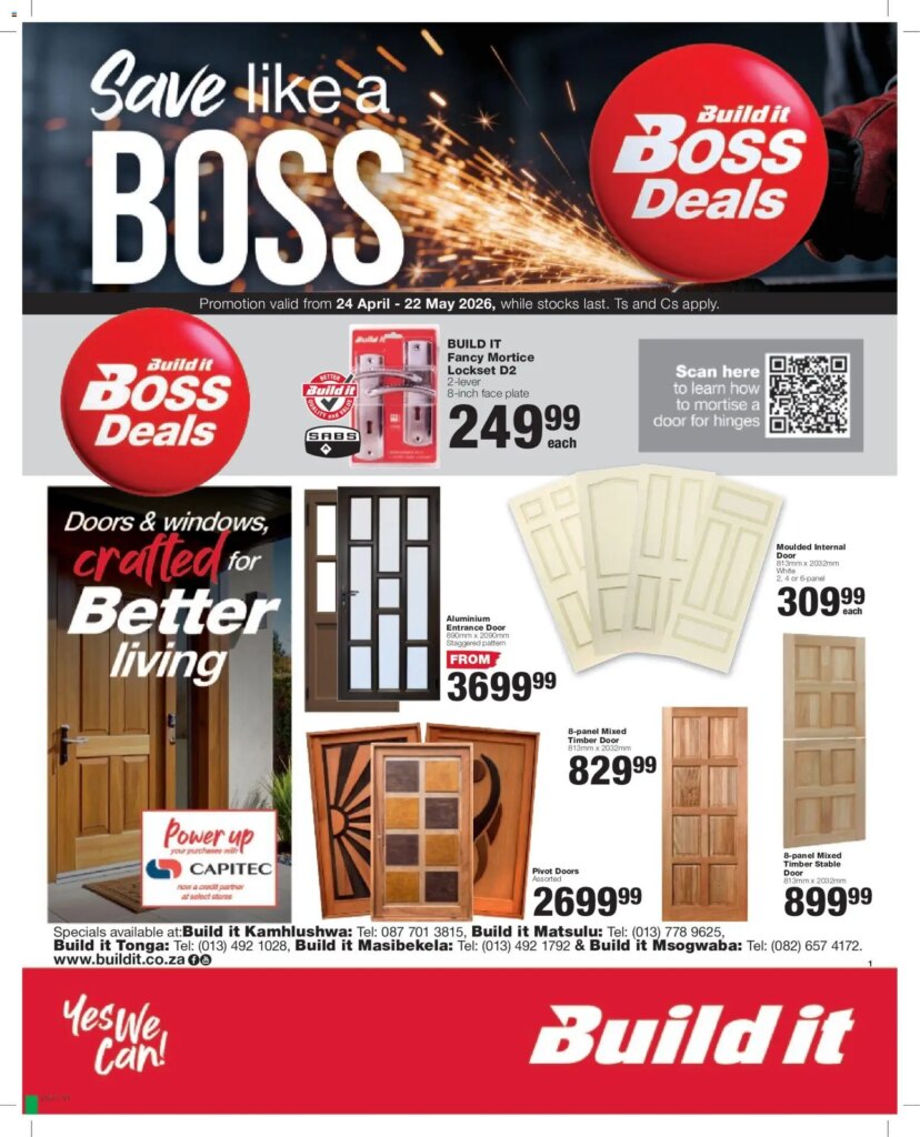 Build It Specials: Hot Deals Starting 24 April 2026!