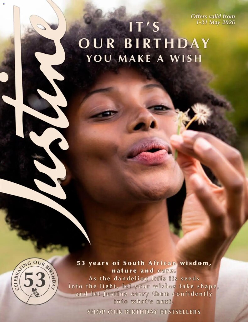 Justine – Birthday Offers Special This Week from 01 May 2026!