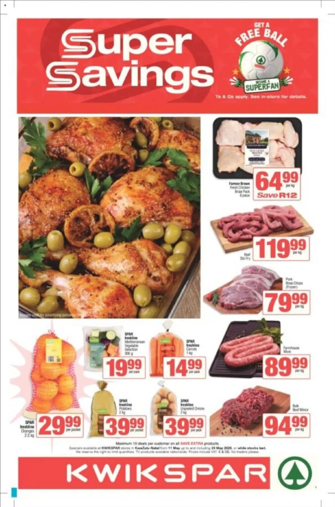 KWIKSPAR – Kwazulu-Natal Weekly Specials Starting 11 May 2026 – Don’t Miss Out!