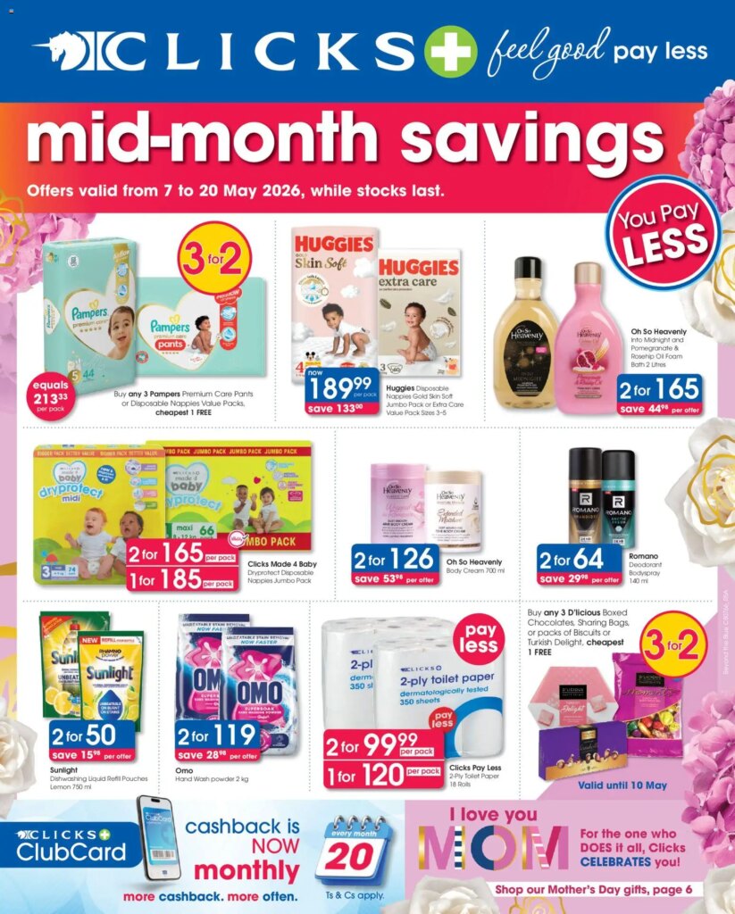 Unbeatable Clicks Specials Starting 07 May 2026 – Shop Now for Savings!