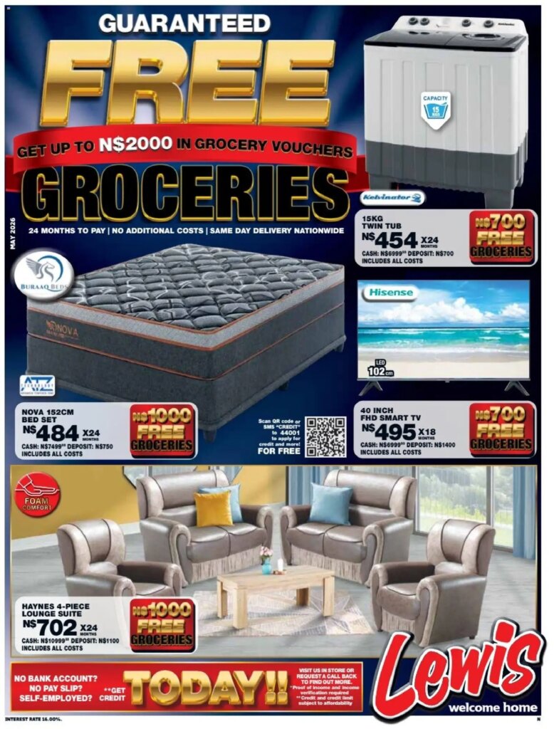 Lewis Stores Namibia Free Groceries Brochure – Special This Week 11 May 2026