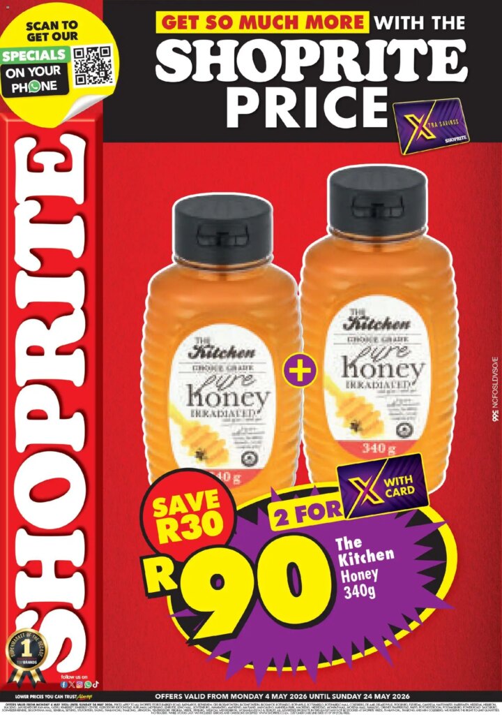 Shoprite – Northern Cape – The Kitchen Honey Specials This Week 04 May 2026