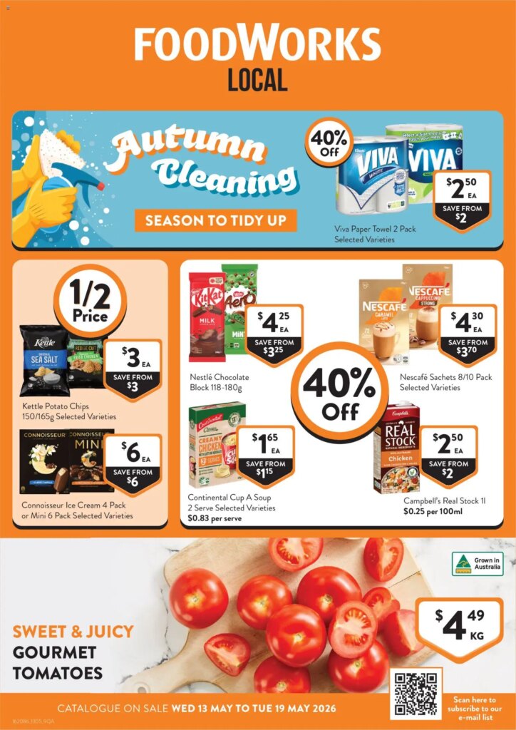 Foodworks Catalogue This Week: May 13 2026 Deals & Specials!