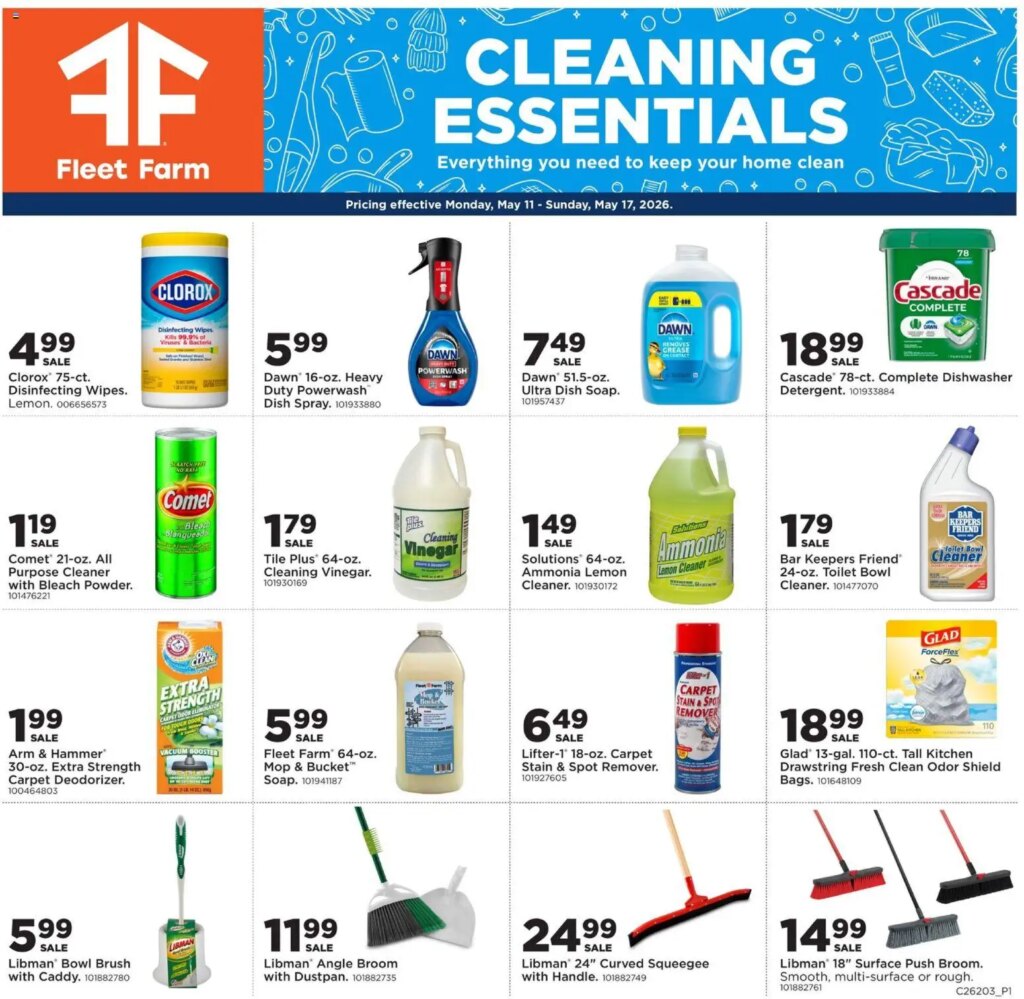 Mills Fleet Farm Home & Cleaning Offers This Week: May 11 to May 17 2026