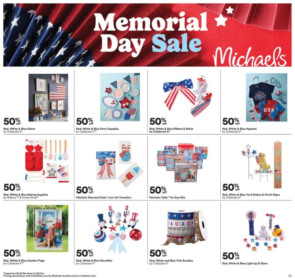 Michaels Memorial Ad This Week: Amazing Savings from May 22 to May 25 2026