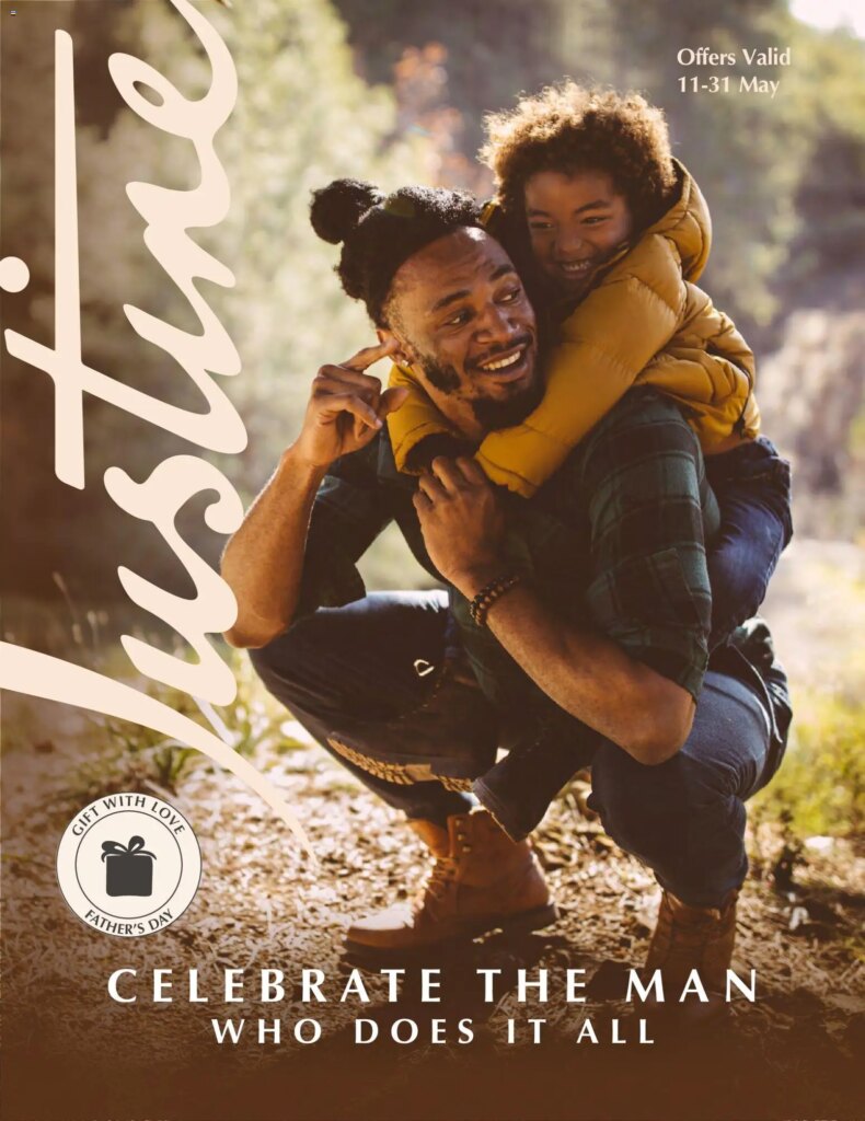 Save Big with Justine – Father’s Day Specials, 11 May 2026 Only!