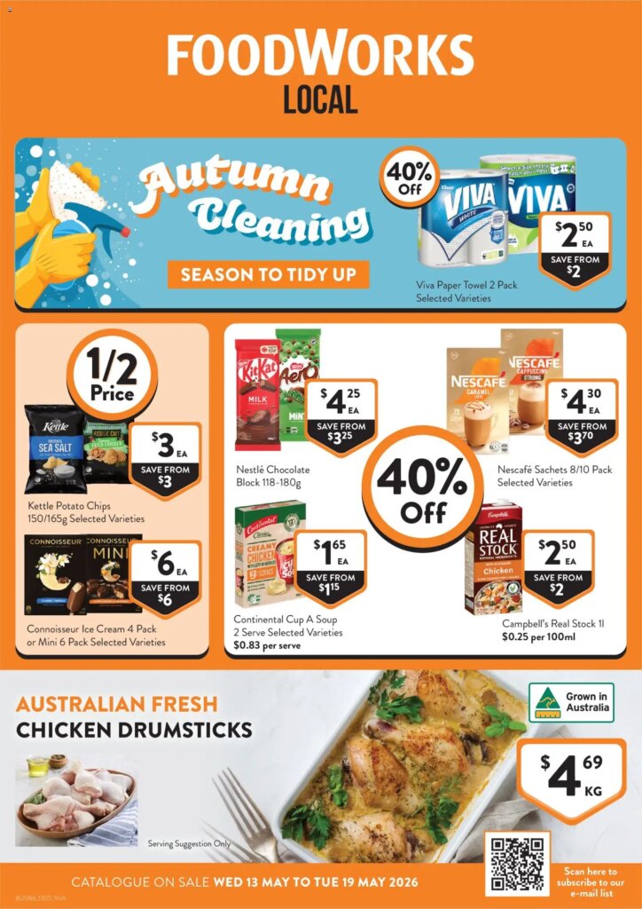 Foodworks Catalogue This Week: May 13 2026 Deals and Specials