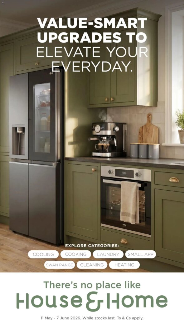 House and Home Value-smart upgrades Specials This Week – 11 May 2026!