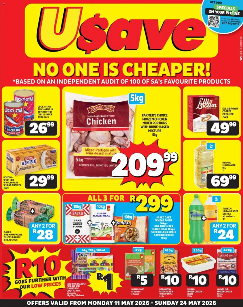 Massive Savings at Usave Northern Cape – Specials Starting 11 May 2026!