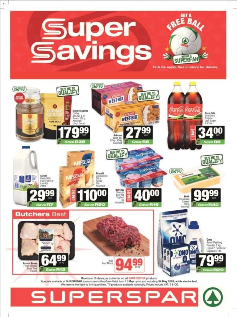 Superspar – Kwazulu-Natal – Weekly Specials from 11 May 2026: Can’t-Miss Deals!