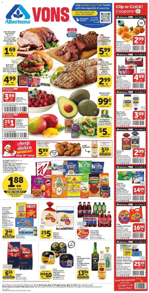 Vons Weekly Ad This Week: Top Deals from May 13 to May 19 2026