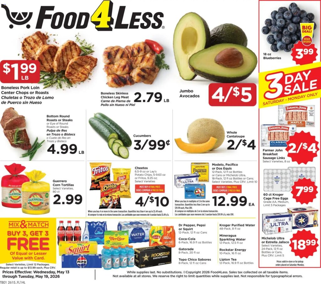 Food 4 Less Ad This Week: Hot Deals May 13 to May 19 2026