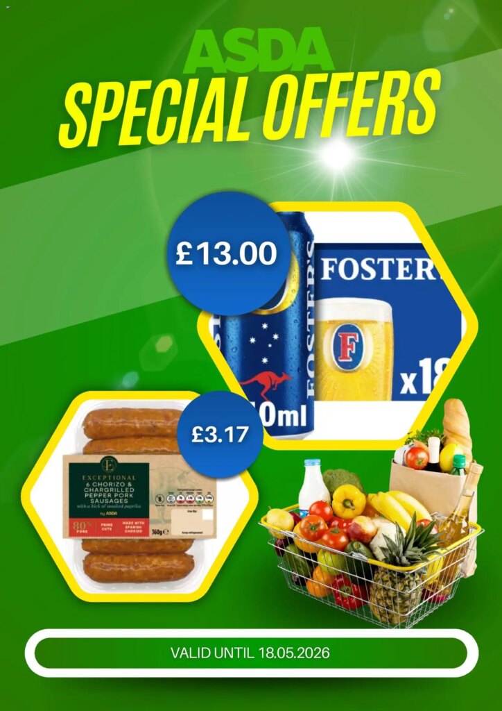 Asda Weekly Offers – Top Deals Available from 12 May 2026!