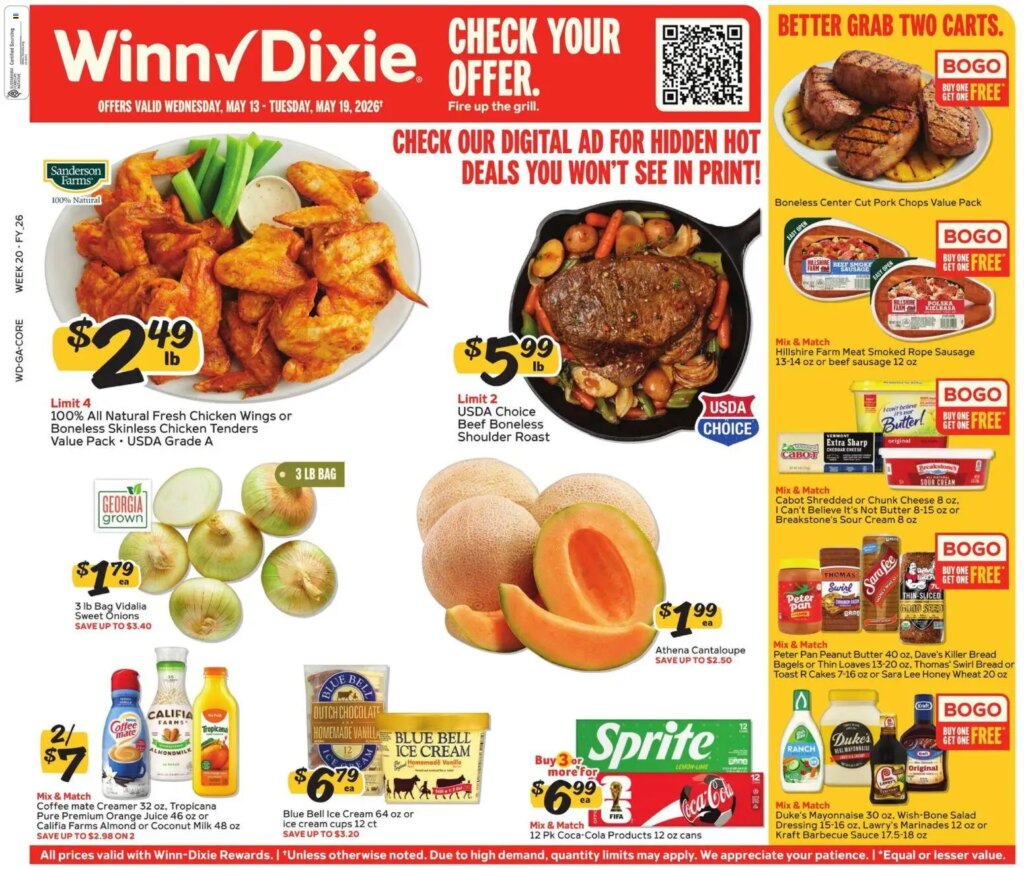 Winn Dixie Weekly Ad This Week: May 13 to May 19 2026 Savings Await!