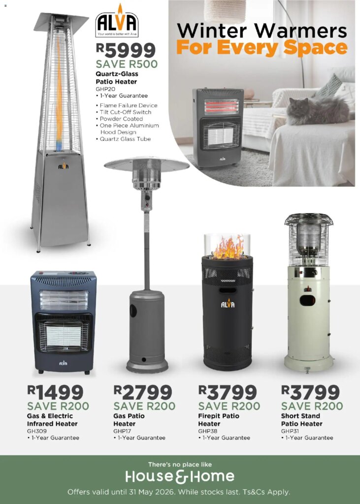 House and Home Winter Warmers For Every Space – Special This Week! 11 May 2026