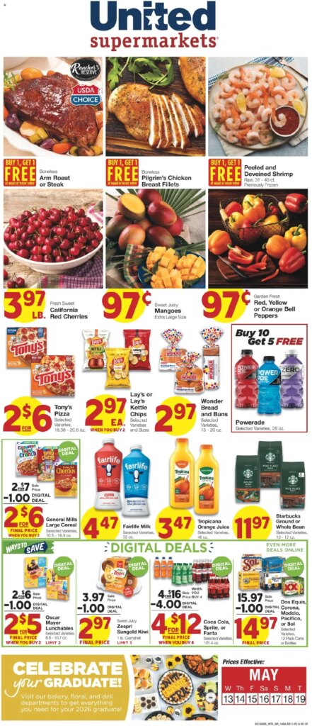 United Supermarkets Weekly Ad This Week: May 13 to May 19 2026 Specials!