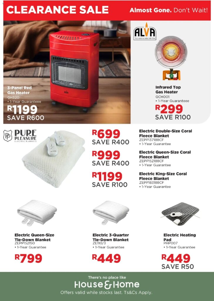 House and Home Clearance Sale: Unmissable Specials! 11 May 2026 Online