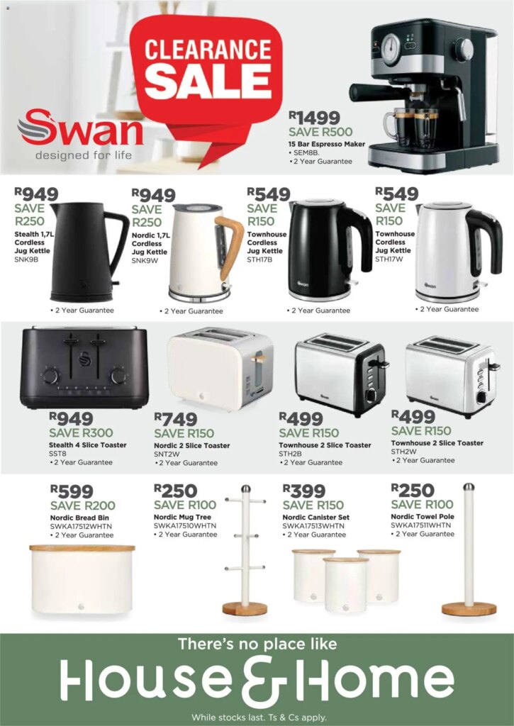 Massive Savings Await at House and Home Swan Clearance Sale on 11 May 2026!