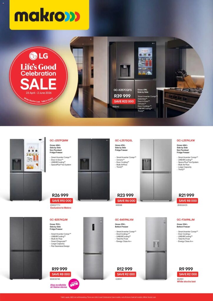 Makro – LG Sale: Incredible Deals Starting 23 April 2026!
