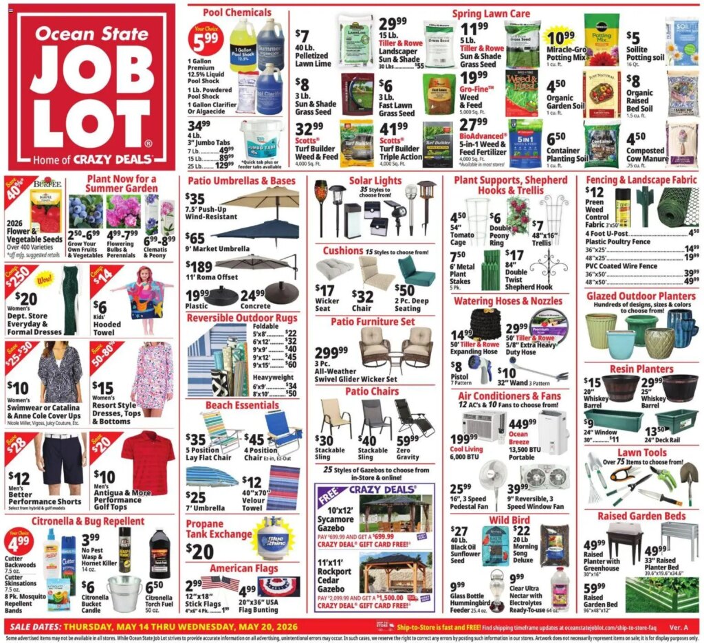Ocean State Job Lot Deals This Week: May 14 to May 20 2026 Flyer