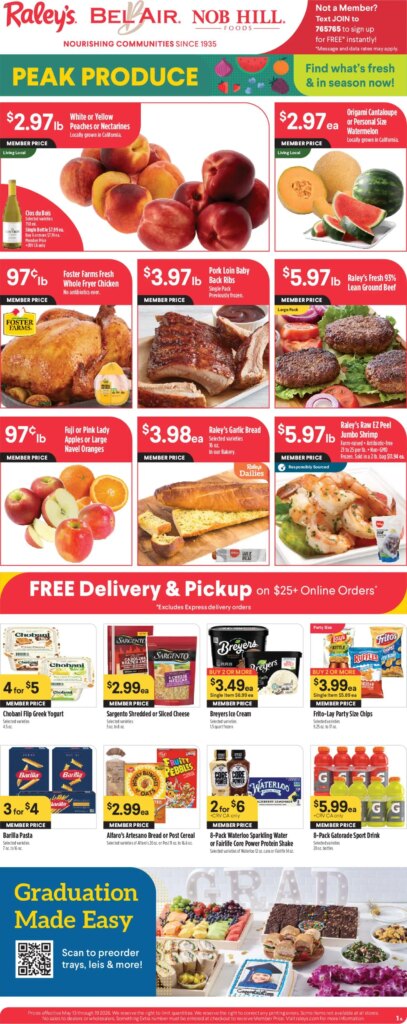 Raley’s Weekly Ad This Week: Amazing Deals May 13 to May 19 2026