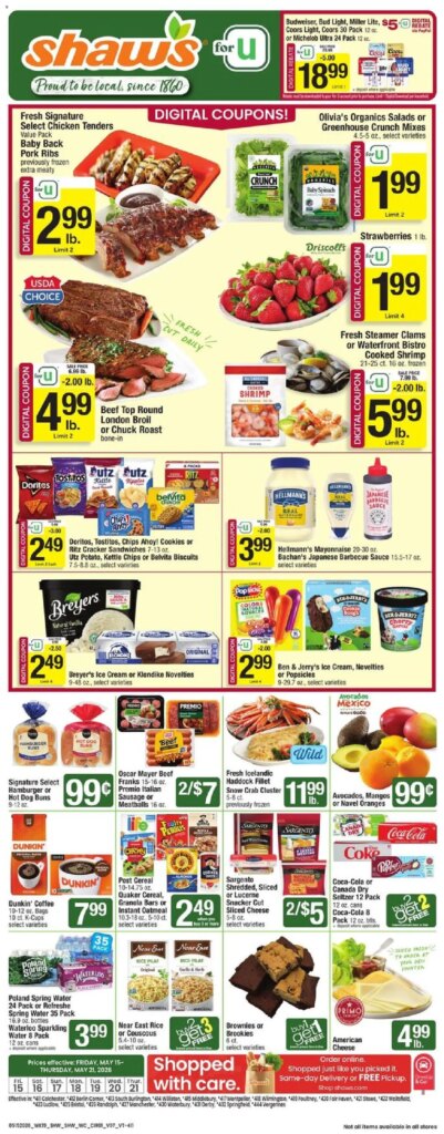 Get the Best Deals at Shaw’s: Weekly Ad May 15 to May 21 2026!