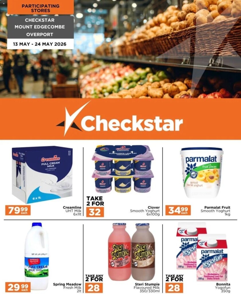 Catch Check Star Mount Edgecombe & Overport Specials This Week: 13 May 2026!
