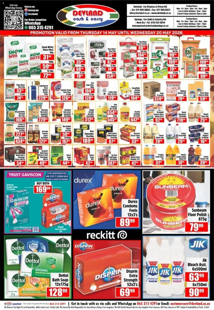 Massive Savings at Devland Specials – 14 May 2026 Special This Week!